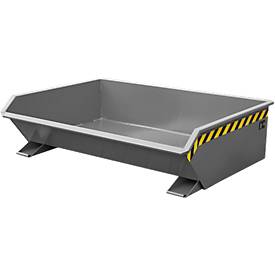 Kipp-Behälter Bauer Mini Typ MGU 610, besonders niedrige Bauhöhe, grau