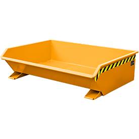 Kipp-Behälter Bauer Mini Typ MGU 610, besonders niedrige Bauhöhe, orange