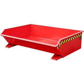 Kipp-Behälter Bauer Mini Typ MGU 610, besonders niedrige Bauhöhe, rot