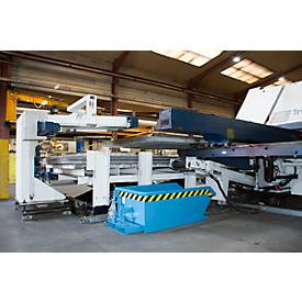 Kippbehälter Bauer Mini Typ MGU 230, 350 mm Schüttkantenhöhe, blau