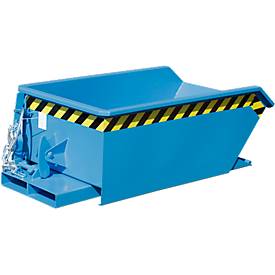 Kippbehälter Bauer Mini Typ MGU 230, 350 mm Schüttkantenhöhe, blau