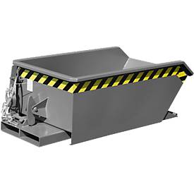 Kippbehälter Bauer Mini Typ MGU 230, 350 mm Schüttkantenhöhe, grau