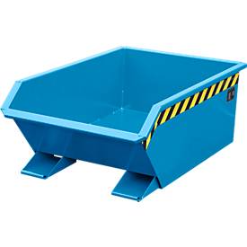 Kippbehälter Bauer Mini Typ MGU 270, 350 mm Schüttkantenhöhe, 270l Inhalt, blau