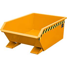 Kippbehälter Bauer Mini Typ MGU 270, 350 mm Schüttkantenhöhe, 270l Inhalt, orange