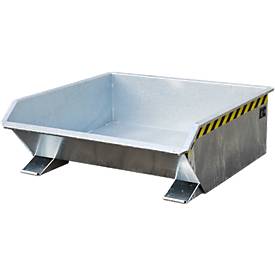 Kippbehälter Bauer Mini Typ MGU 460, niedrige Bauhöhe, 460 l Inhalt, verzinkt