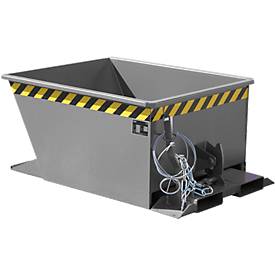 Kippbehälter GU-RZ30, für Routenzüge, Kipp- und Rutschsicherung, 300 l, RAL 7005 grau