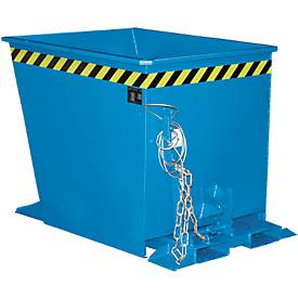 Kippbehälter GU-RZ55, für Routenzüge, Kipp- und Rutschsicherung, 550 l, RAL 5012 blau