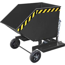 Kippbehälter mit Rollen Typ KW-ET 250, grau