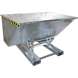 Kippbehälter AK 150, mit Abrollsystem, 1500 l, 1000 kg, L 1420 x B 2280 x H 1070 mm, versch. Farben