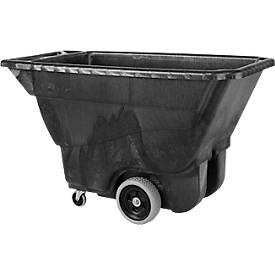 Kippmulde Rubbermaid Tilt Trucks, leichtere Lasten, B 1457 x T 682 x H 860 mm, Strukturschaum, schwarz