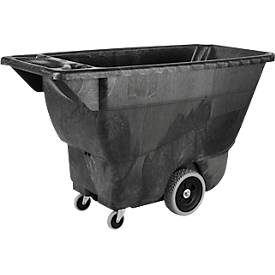 Kippmulde Rubbermaid Tilt Trucks, leichtere Lasten, B 1457 x T 682 x H 860 mm, Strukturschaum, schwarz