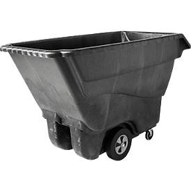 Kippmulde Rubbermaid Tilt Trucks, leichtere Lasten, B 1797 x T 850 x H 1073 mm, Strukturschaum, schwarz