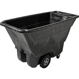 Kippmulde Rubbermaid Tilt Trucks, schwerere Lasten, B 1457 x T 682 x H 860 mm, Strukturschaum, schwarz