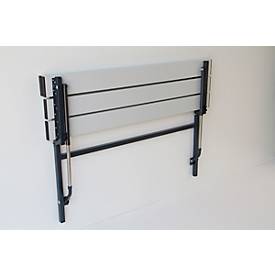 Klappbank, Alu, 1200 mm breit, anthrazit (RAL 7016)