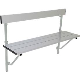 Klappbank mit Platzspar-Effekt, Alu