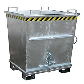 Klappbodenbehälter BKB 1000, verzinkt