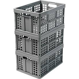 Klappbox für Klappmobil CLAX, 46 l, grau/schwarz