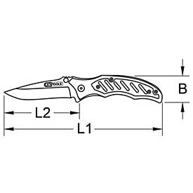 Klappmesser mit Arretierung, 25 mm