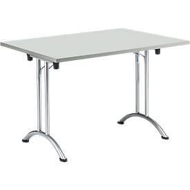 Klapptisch, 1200 x 700 mm, Gestell aluweiß