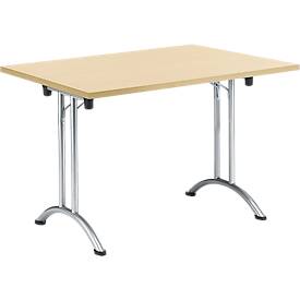 Klapptisch, 1200 x 700 mm, Gestell verchromt