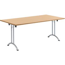 Klapptisch, 1800 x 800 mm, Gestell aluweiß