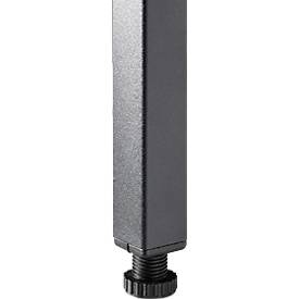 Klapptisch, stabiles 4-Fußgestell mit Spezial-Klappbeschlag, B 1600 x T 800 x H 725 mm, lichtgrau/schwarz