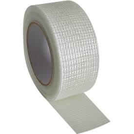 Klebeband für Gipsplatten, 50 mm x 30 m, selbstklebend, Glasfaser-Voile/Acrylemulsion, weiß
