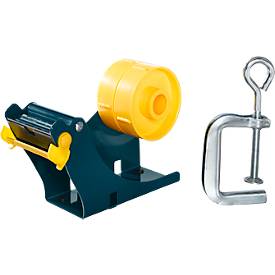 Klebeband-Tischabroller Duo, mit Schraubzwinge, L 175 x B 67 x H 130 mm, Metall