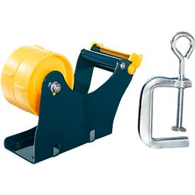 Klebeband-Tischabroller Duo, mit Schraubzwinge, L 175 x B 67 x H 130 mm, Metall