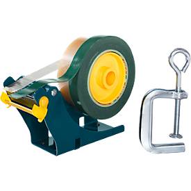 Klebeband-Tischabroller Duo, mit Schraubzwinge, L 175 x B 67 x H 130 mm, Metall