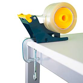 Klebeband-Tischabroller Duo, mit Schraubzwinge, L 175 x B 67 x H 130 mm, Metall