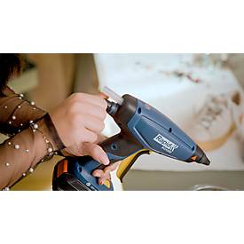 Klebepistole Rapid BGX500, LED-Anzeige, ergonomischer Griff, inkl. 2 Klebesticks, ohne Akku