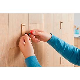 Klebeschraube tesa®, für Mauerwerk & Stein im Innen- & Außenbereich, Haftkraft bis 10 kg, ablösbar, viereckig, 2 Stück