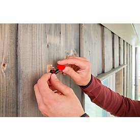 Klebeschraube tesa®, für Mauerwerk & Stein im Innen- & Außenbereich, Haftkraft bis 2,5 kg, ablösbar, viereckig, 2 Stück