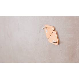 Klebeschraube tesa®, für Mauerwerk & Stein im Innen- & Außenbereich, Haftkraft bis 5 kg, ablösbar, dreieckig, 2 Stück