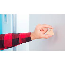 Klebeschraube tesa®, für Mauerwerk & Stein im Innen- & Außenbereich, Haftkraft bis 5 kg, ablösbar, dreieckig, 2 Stück