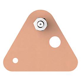 Klebeschraube tesa®, für Mauerwerk & Stein im Innen- & Außenbereich, Haftkraft bis 5 kg, ablösbar, dreieckig, 2 Stück