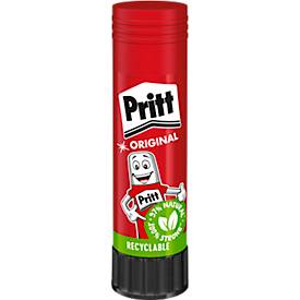 Klebestift PRITT, Multipack 5 x 43 g, anwendbar bei Papier/Pappe/Fotos, umweltschonend, auswaschbar bei 20° C, farblos