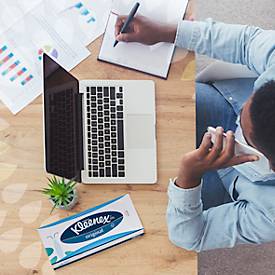 Kleenex® Kosmetiktücher 8824, 3-lagig, saugfähig, 12 Boxen á 72 Tücher, weiß