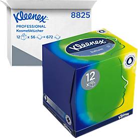 Kleenex® Kosmetiktücher 8825, 3-lagig, 1 Box = 56 Tücher, 1er Packung, weiß
