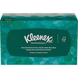 Kleenex Papierhandtücher 6088, 1-lagig, Ultra Soft, Zupfboxen mit 70 Tüchern