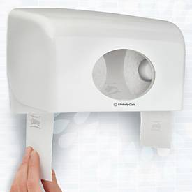 Kleenex® Toilettenpapier 8440, 3-lagig, kompatibel mit Aquarius™ Twin Roll Toilettenpapierspendern, 36 Rollen a 350 Blatt, weiß