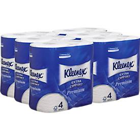 Kleenex® Toilettenpapier 8484, 4-lagig, 6 Päckchen á 4 Rollen, 160 Blatt/Rolle, weiß