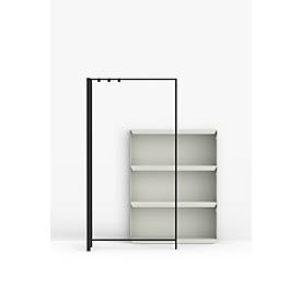 Kleiderhaken Functionals FRAME Raven Black, für Garderobenständer FRAME DV47 und FRAME DV89, Stahl, schwarz, 3 Doppelhaken