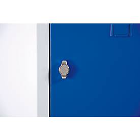 Kleiderspind, 1 Tür, B 415 x T 500 x H 1800 mm, Drehriegelverschluss, lichtgrau