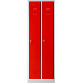 Kleiderspind, 2 Türen, mit Hutboden und Kleiderstange, B 600 x H 1800 mm