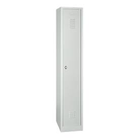 Kleiderspind, B 300 x H 1800 mm, lichtgrau RAL 7035, Drehriegelverschluss