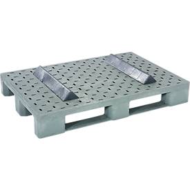 Kleine Palette, mit 3 Kufen, 2 Stück