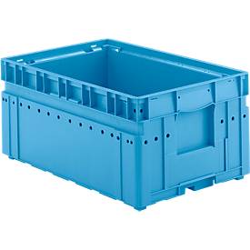 Kleinladungsträger C-KLT 6428, Polypropylen, B 600 x T 400 mm, bis 50 kg, hellblau