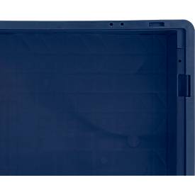 Kleinladungsträger R-KLT 6429, Polypropylen, B 600 x T 400 mm, bis 20 kg, dunkelblau